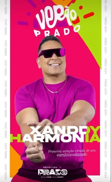 Prefeitura de Prado confirma Xanddy Harmonia para o Revéillon