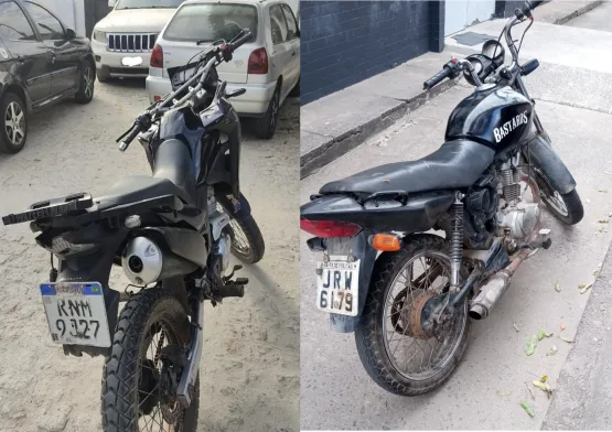 PM prende mulher e recupera notebooks roubados e apreende duas motos com restrição de furto ou roubo