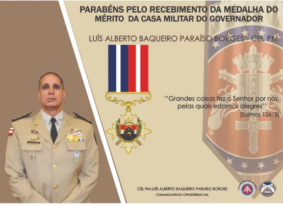 Oficiais do CPR-ES Recebem Medalha do Mérito da Casa Militar do Governador