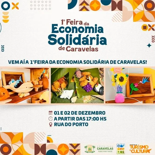 Prepare-se para um espetáculo de aromas, sabores e solidariedade na 1ª Feira da Economia Solidária de Caravelas!