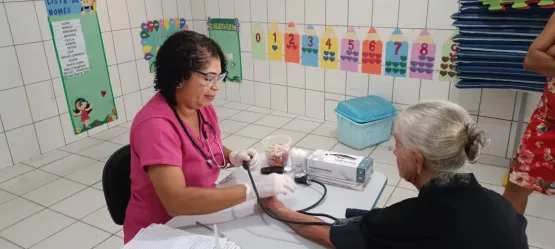 Prefeitura de Teixeira fortalece vínculo entre saúde e comunidade em Hiperdia na Creche Brás Pereira do Nascimento