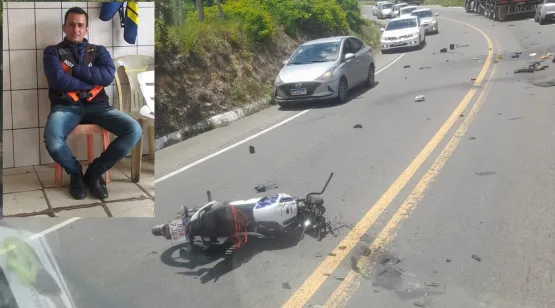 Mototaxista morre ao colidir com carreta na BR 101