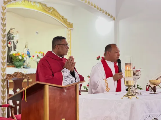Prefeito Gilvan Produções participa da missa em homenagem a São Sebastião em Cumuruxatiba
