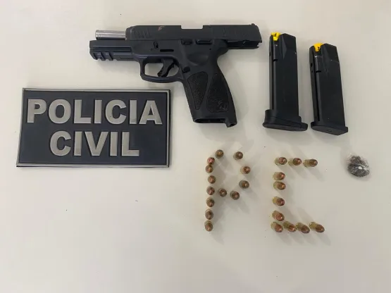 Teixeira de Freitas. Polícia Civil apreende pistola que pode ter sido utilizada em homicídios na região