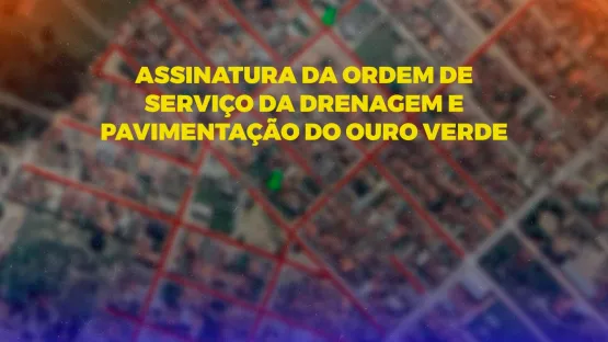 Prefeitura de Teixeira convida cidadãos para assinatura da ordem de serviço para microdrenagem e pavimentação de ruas do bairro Ouro Verde na quarta (31)