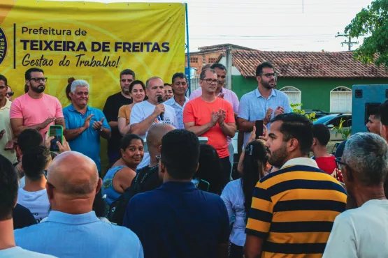 Prefeito Marcelo Belitardo assina ordem de serviços na comunidade Duque de Caxias