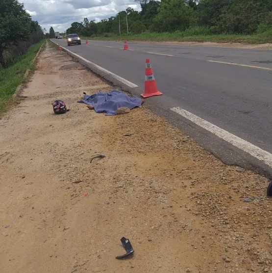 Morador de Itabatã perde a vida em acidente de moto na BR 101, no município de Ibirapuã