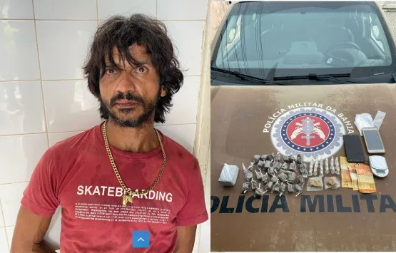 Homem tenta fugir da polícia, mas é detido com drogas em Lajedão
