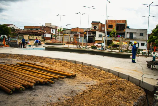 A Construção da Praça do Santa Rita está em sua fase final; Confira os detalhes