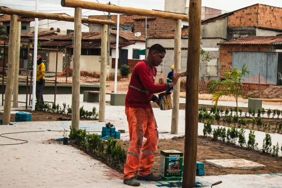 A Construção da Praça do Santa Rita está em sua fase final; Confira os detalhes