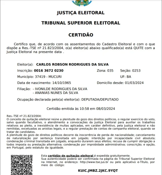 Vídeo -Deputado Robinho desmente Fake News sobre perda de mandato