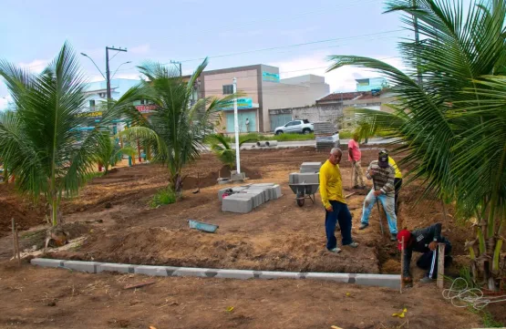 Obra do Parque Municipal da Biquinha avança em Teixeira de Freitas