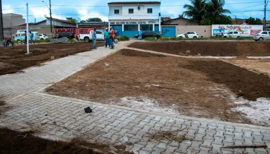 Obra do Parque Municipal da Biquinha avança em Teixeira de Freitas