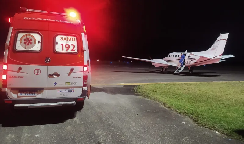 Recém-nascido é transferido por UTI Aérea do Hospital São José de Itabatã para o Hospital Manoel Novaes de Itabuna