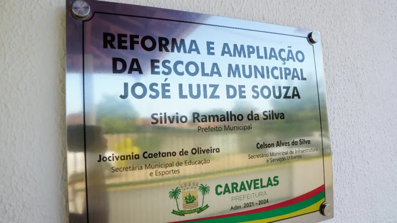 Reforma e ampliação da Escola Municipal José Luiz de Souza na Barra de Caravelas: Inovação e qualidade na educação! 