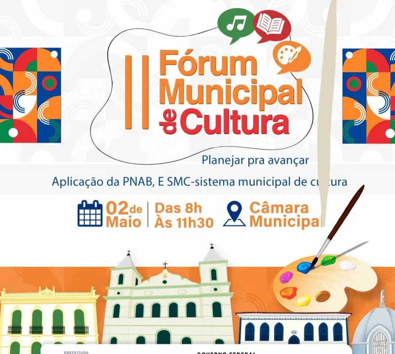 Prefeitura de Alcobaça convida população para participar da segunda edição do Fórum Municipal de Cultura   