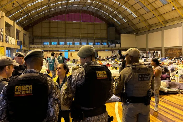 Força Nacional passa a atuar também na segurança de abrigos no Rio Grande do Sul