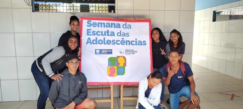 Educação de Medeiros Neto participa da Semana da Escuta das Adolescências nas Escolas