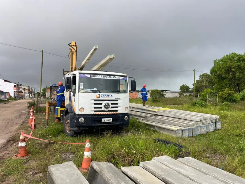 Iniciada a extensão de energia elétrica no Bairro Alameda do Atlântico