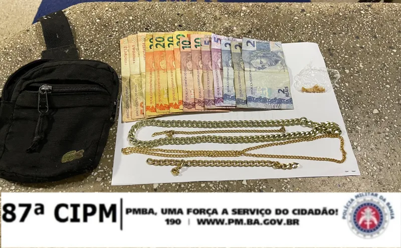 PM prende homem com pedras de crack em Teixeira de Freitas