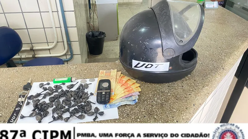 Menor de 16 Anos apreendido por suspeita de tráfico de drogas em Teixeira de Freitas