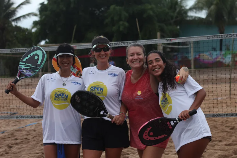 Atletas se destacam nas areias de Caraíva no 1º Open de Beach Tennis