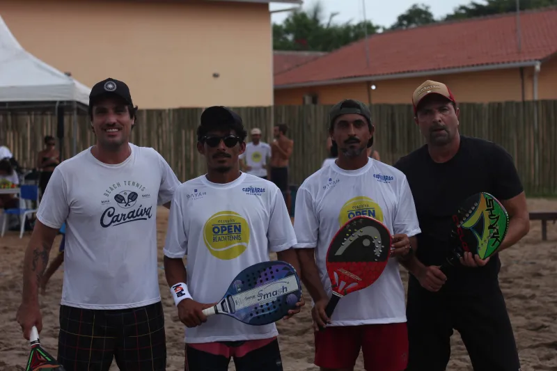 Atletas se destacam nas areias de Caraíva no 1º Open de Beach Tennis