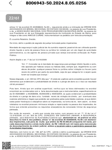 URGENTE: Justiça determina bloqueio de ações da prefeitura de Teixeira de Freitas por suspeita de desvio de dinheiro