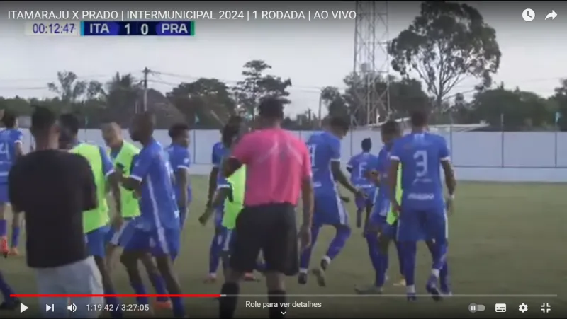 Prado e Itamaraju empatam na abertura do Intermunicipal