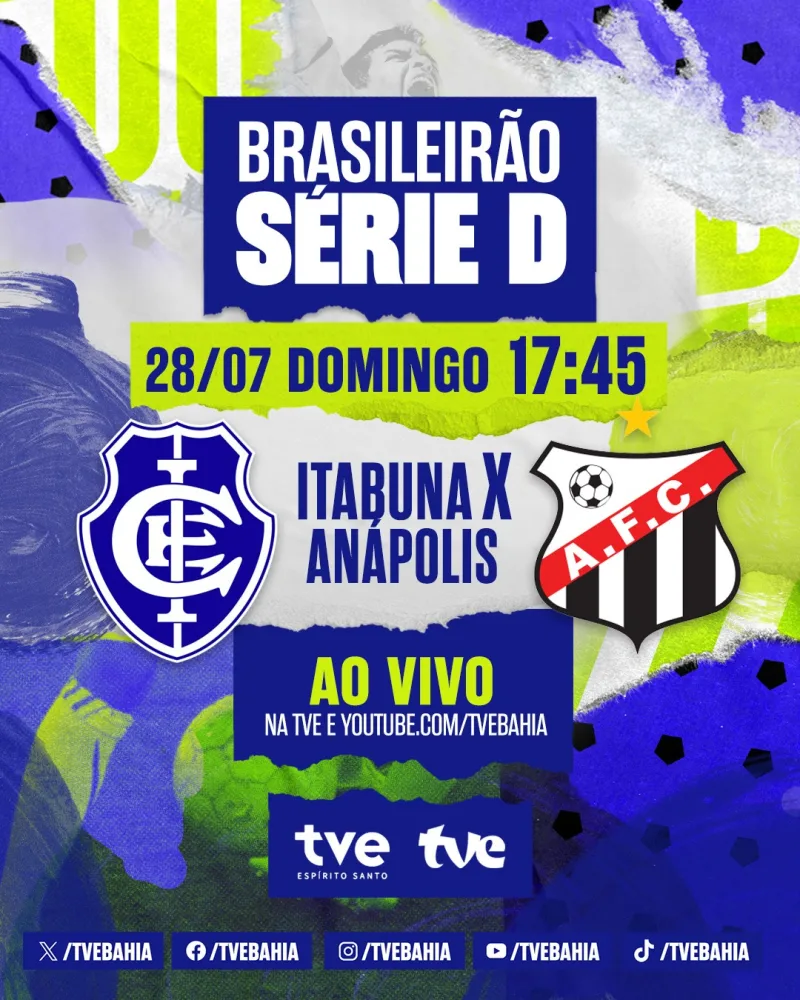 Itabuna e Anápolis se enfrentam no domingo (28) pela Série D 