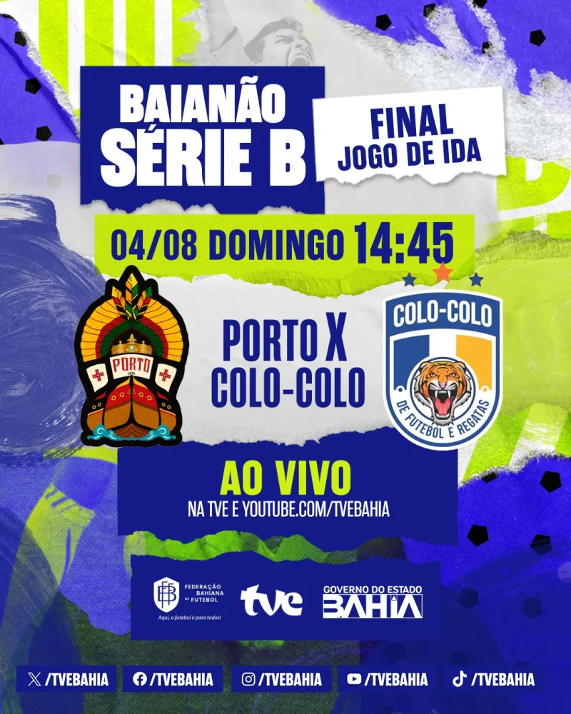 Porto e Colo Colo na final da Série B neste domingo 