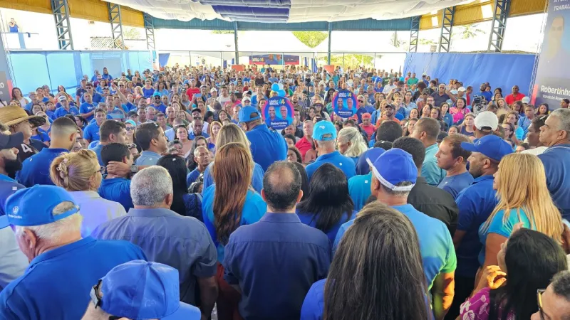 Convenção do União Brasil atraí multidão e lança Robertinho e Vanderlei Rezende à reeleição em Mucuri