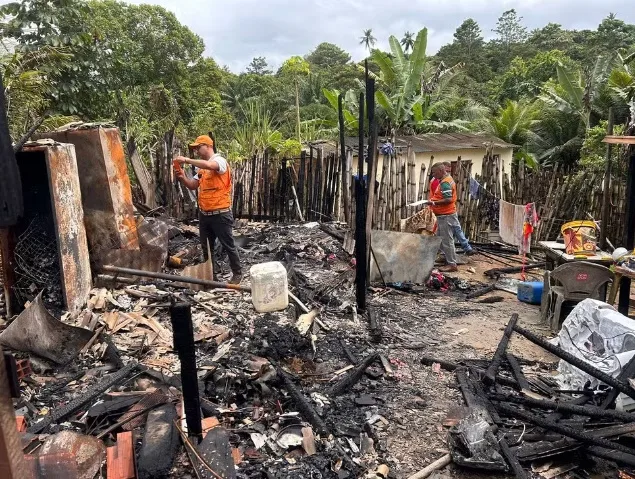 Tragédia: Incêndio em residência mata pai, filho de um mês e enteado de três anos