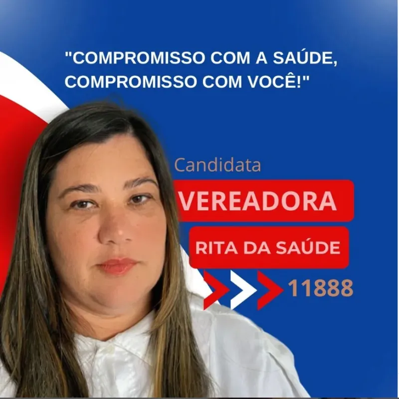 Rita da Saúde é candidata a vereadora com foco no fortalecimento da saúde pública