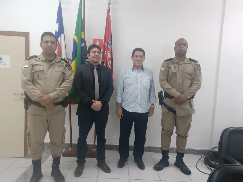 Reunião da Polícia Militar com Justiça Eleitoral aborda ações para as eleições em Teixeira de Freitas