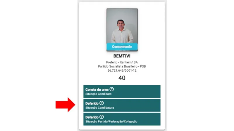  Bemtivi  continua candidato a prefeito de Itanhém após TSE arquivar ação contra decisão do TRE/BA