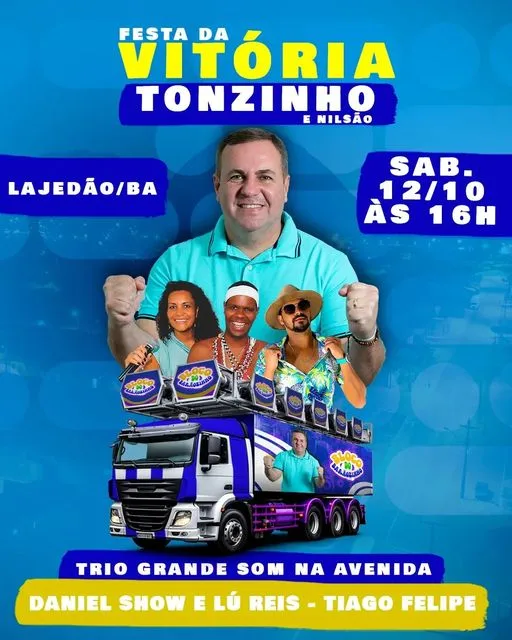 Festa da vitória de Tonzinho e Nilsão promete agitar Lajedão neste sábado