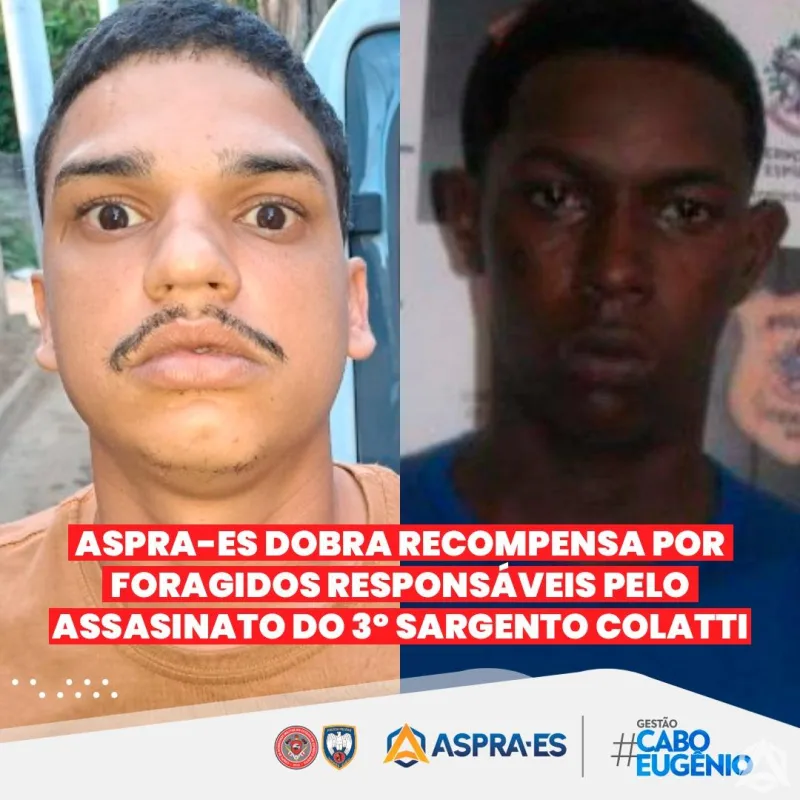 ASPRA-ES faz agradecimento a PM de Teixeira de Freitas e anuncia recompensa pelos autores do assassinato do 3º Sgtº Colatti