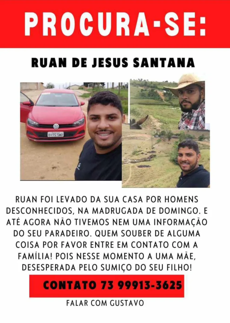 Áudio - Mãe desesperada pede ajuda para encontrar o filho sequestrado em Medeiros Neto