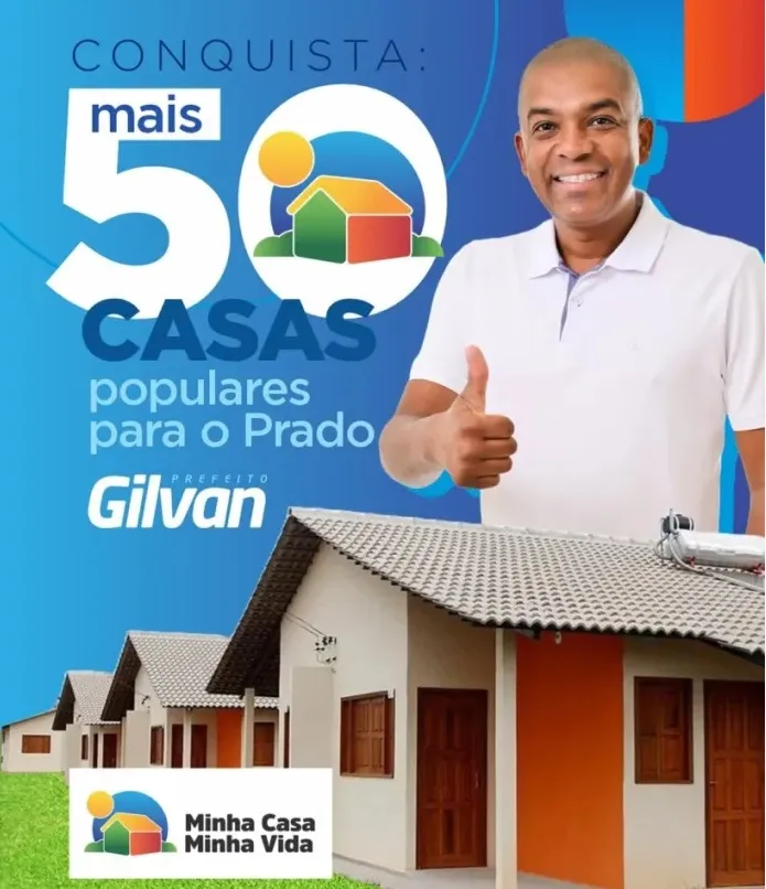 Prado conquista 50 novas moradias populares pelo programa Minha Casa, Minha Vida