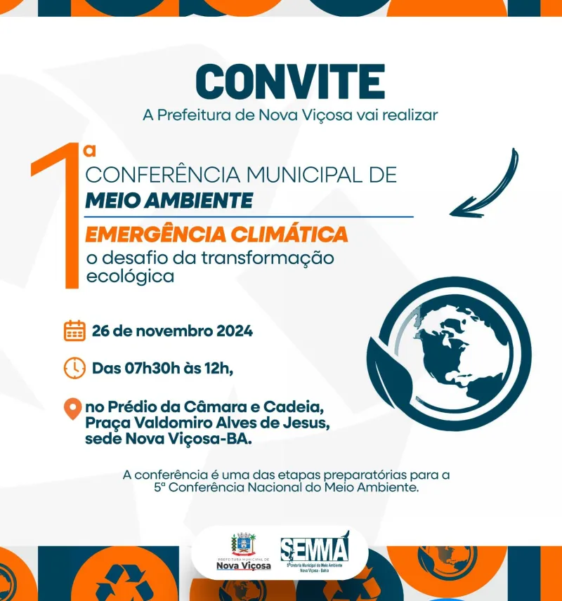   1ª Conferência Municipal do Meio Ambiente de Nova Viçosa acontece no próximo dia 26