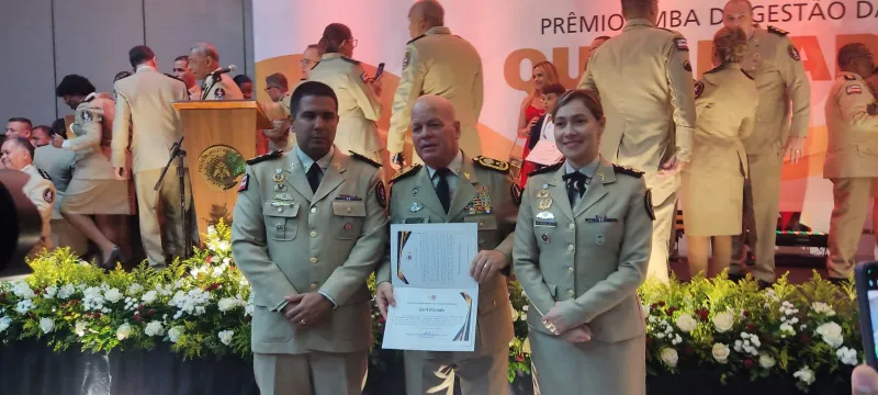 87ª CIPM de Teixeira de Freitas recebe em Salvador o 7º Prêmio Polícia Militar de Gestão da Qualidade