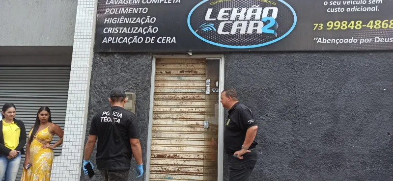 Lekão é perseguido e morto dentro do lava-jato em Teixeira de Freitas