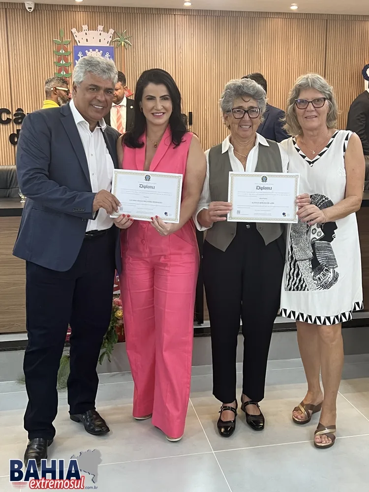 Luciana Machado é diplomada para o segundo mandato à frente da prefeitura de Nova Viçosa