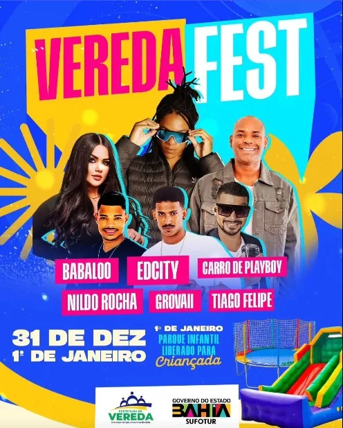 Vereda Fest: A festa da virada com grandes atrações e muita diversão!