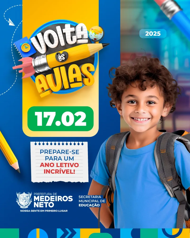 Volta às aulas em Medeiros Neto: faça parte de um novo capítulo de realizações na Educação