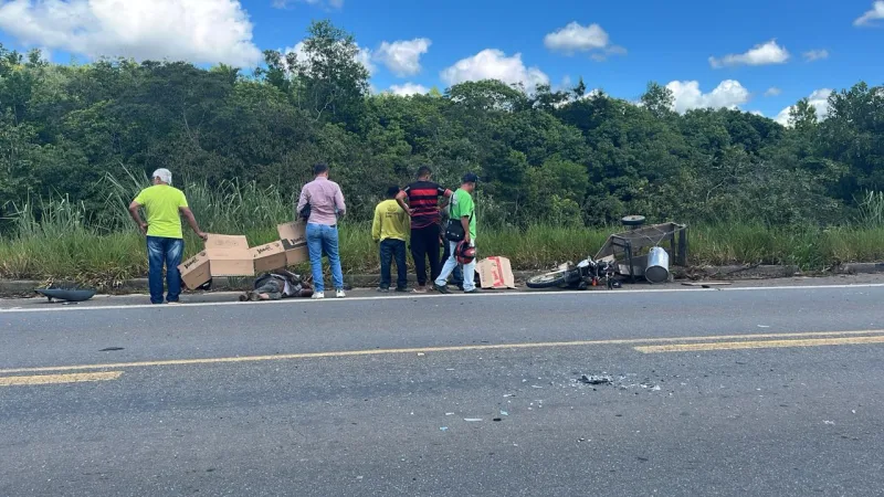 Grave acidente em Nova Viçosa deixa uma vítima fatal e outra gravemente ferida