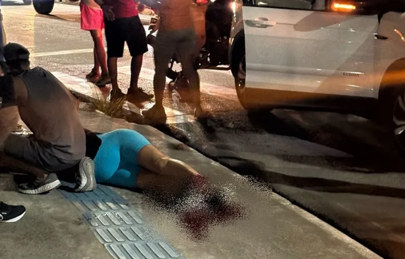 Mulher atropelado em faixa de pedestre corre risco de amputar um dos pés