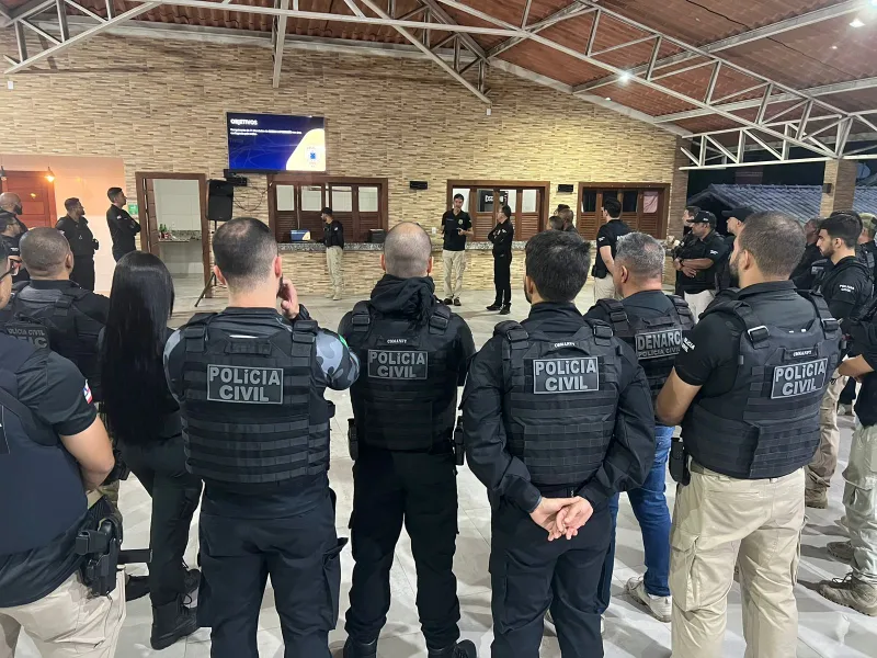   Cerca de 60 policiais civis participam da Operação Proteger em Porto Seguro para combater o tráfico de drogas