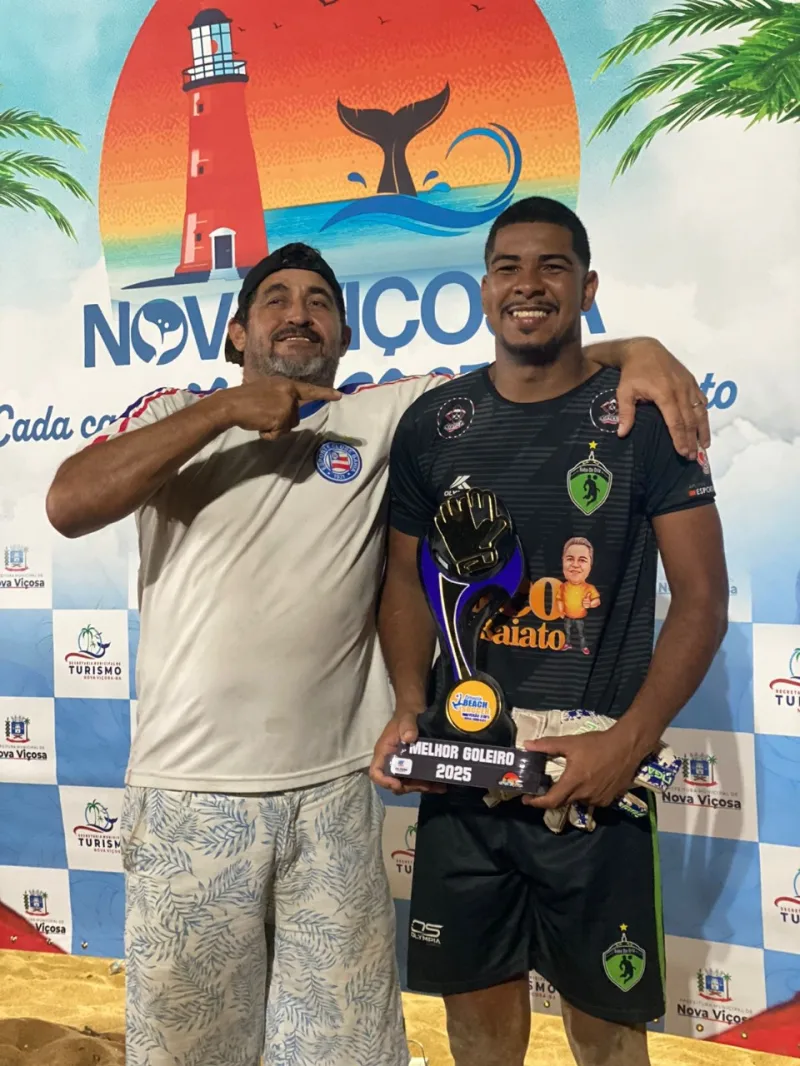 Baba da Orla é tricampeão de Beach Soccer nos Jogos de Verão 2025 em Nova Viçosa